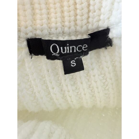 Quince Women's White Crew Neck Sweater - Picture 11 of 11